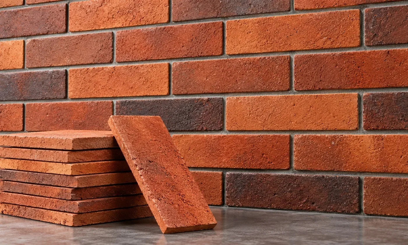 Brick cladding exterior design by Heritage Bricks featuring natural clay brick textures on a modern building facade.