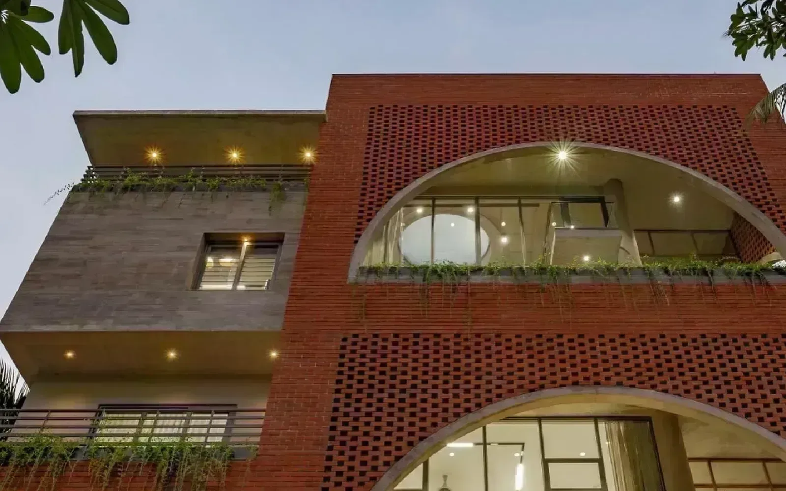 Brick facade cladding