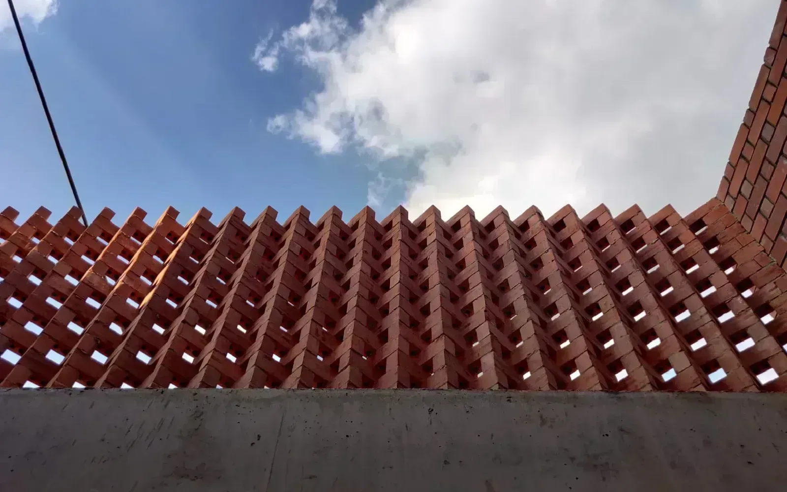 Brick facade cladding