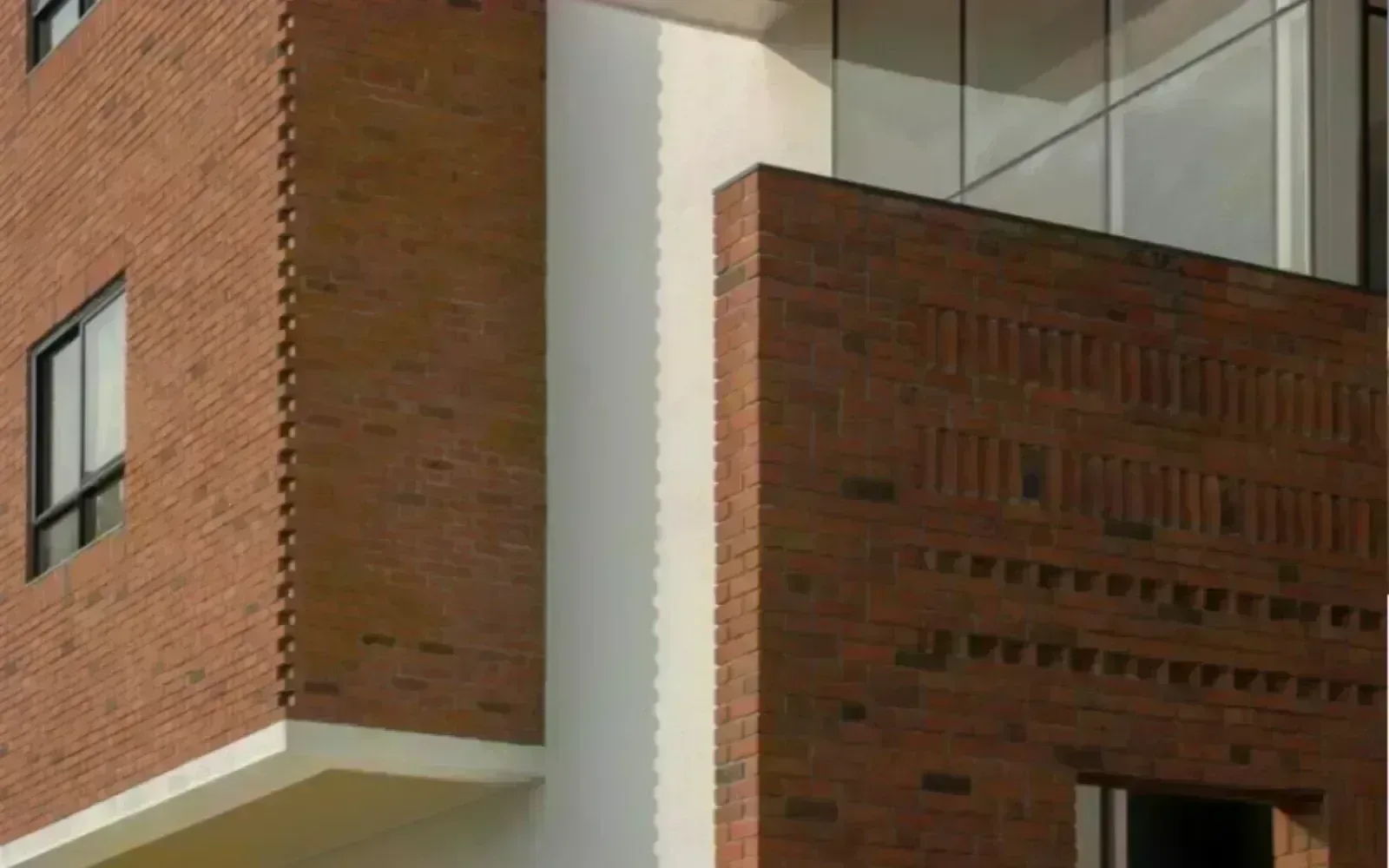 Brick facade cladding