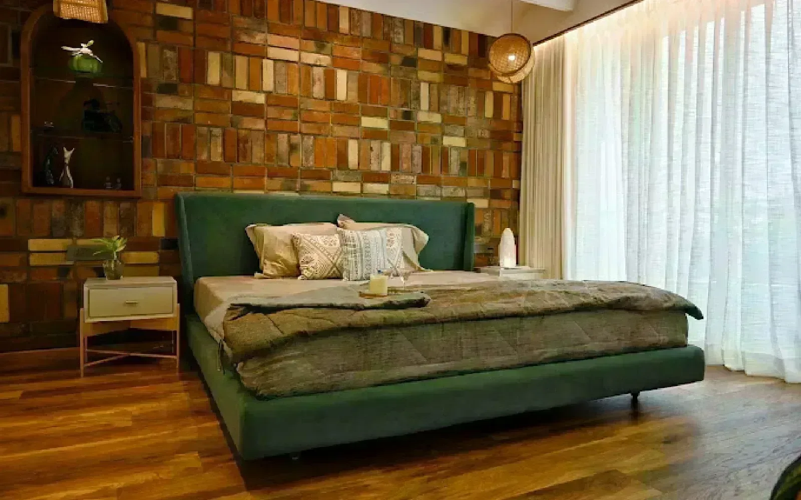 Modern wardrobe wall cladding
