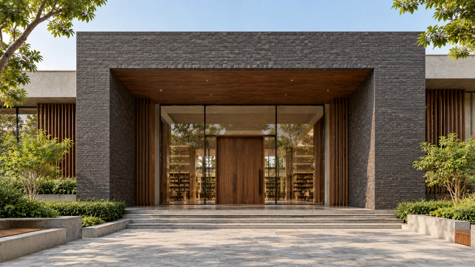 Wood wall cladding