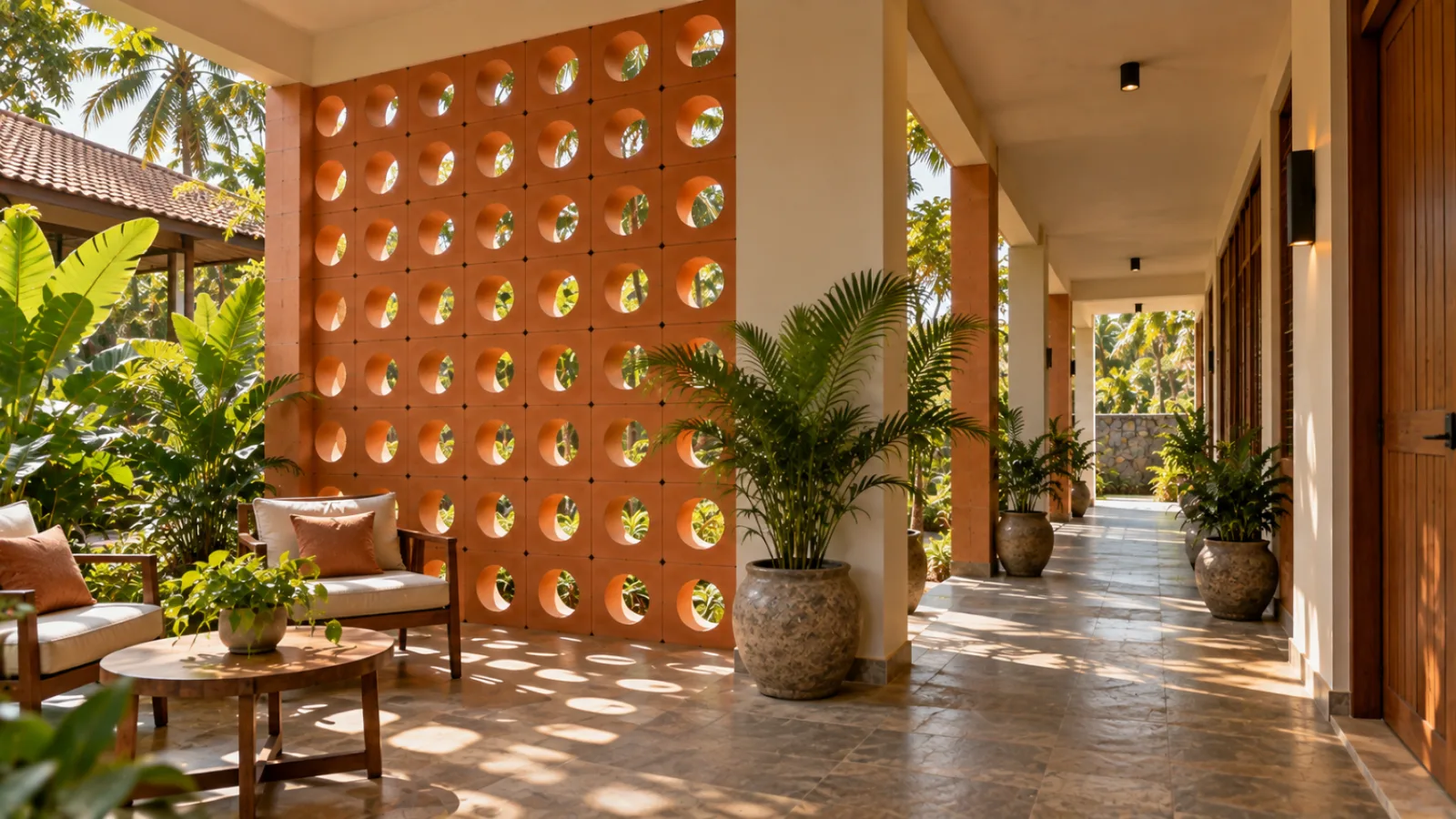 Wall cladding living room