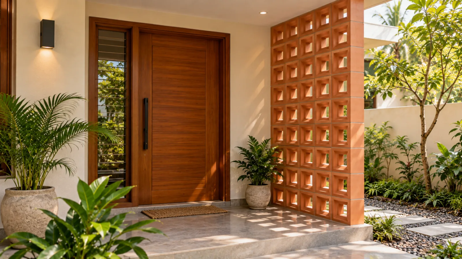 Wall cladding living room