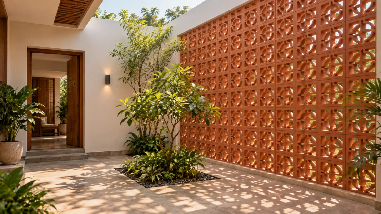 Wall cladding living room