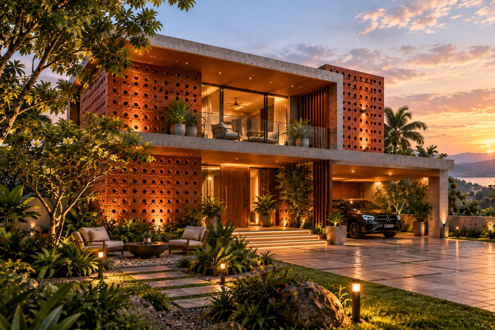 Wood wall cladding
