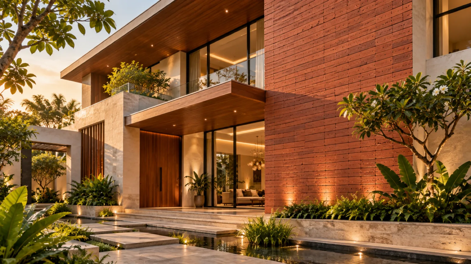 Wood wall cladding