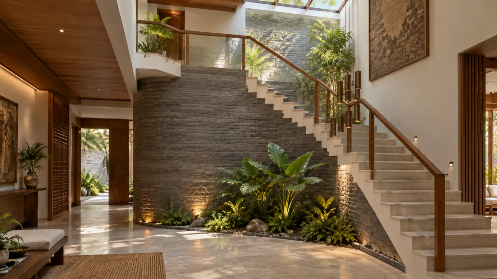 Wall cladding living room