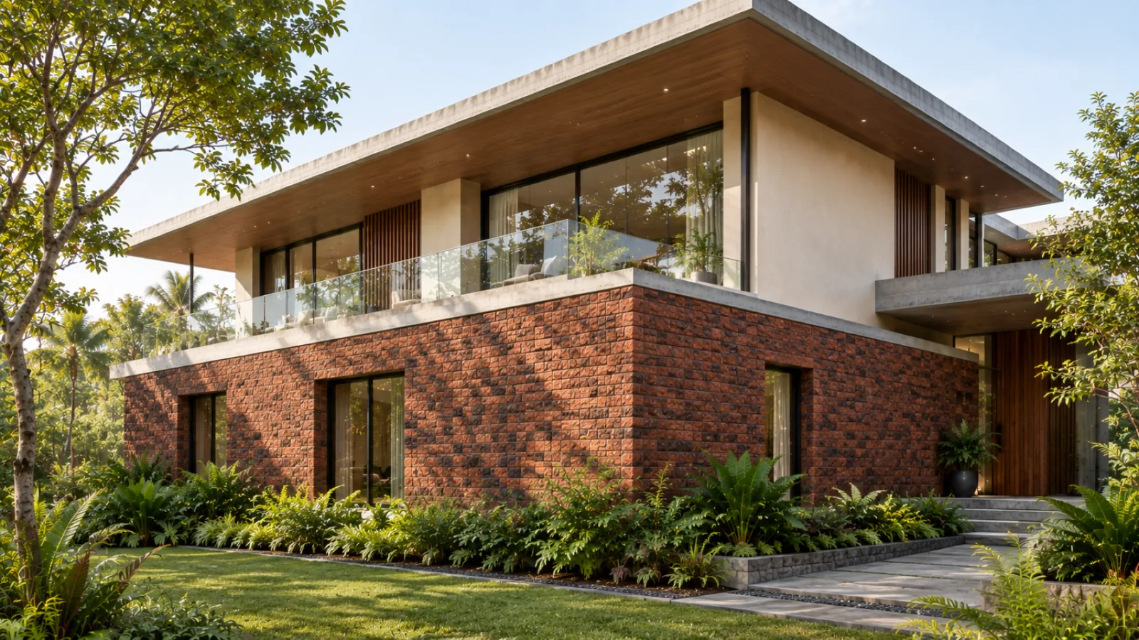 Wood wall cladding