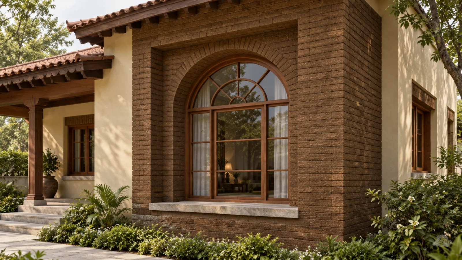 Wall cladding living room