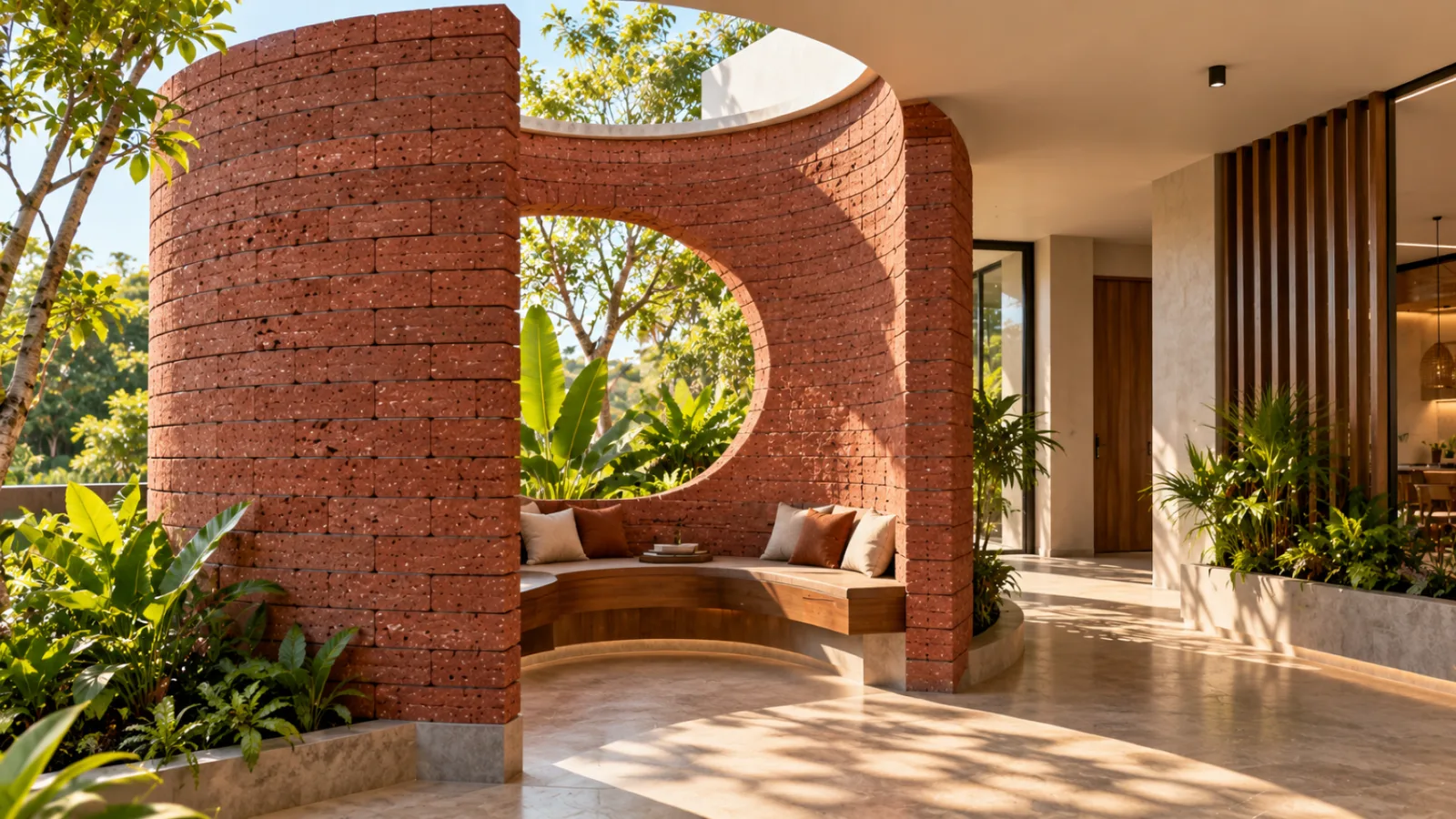 Wall cladding living room