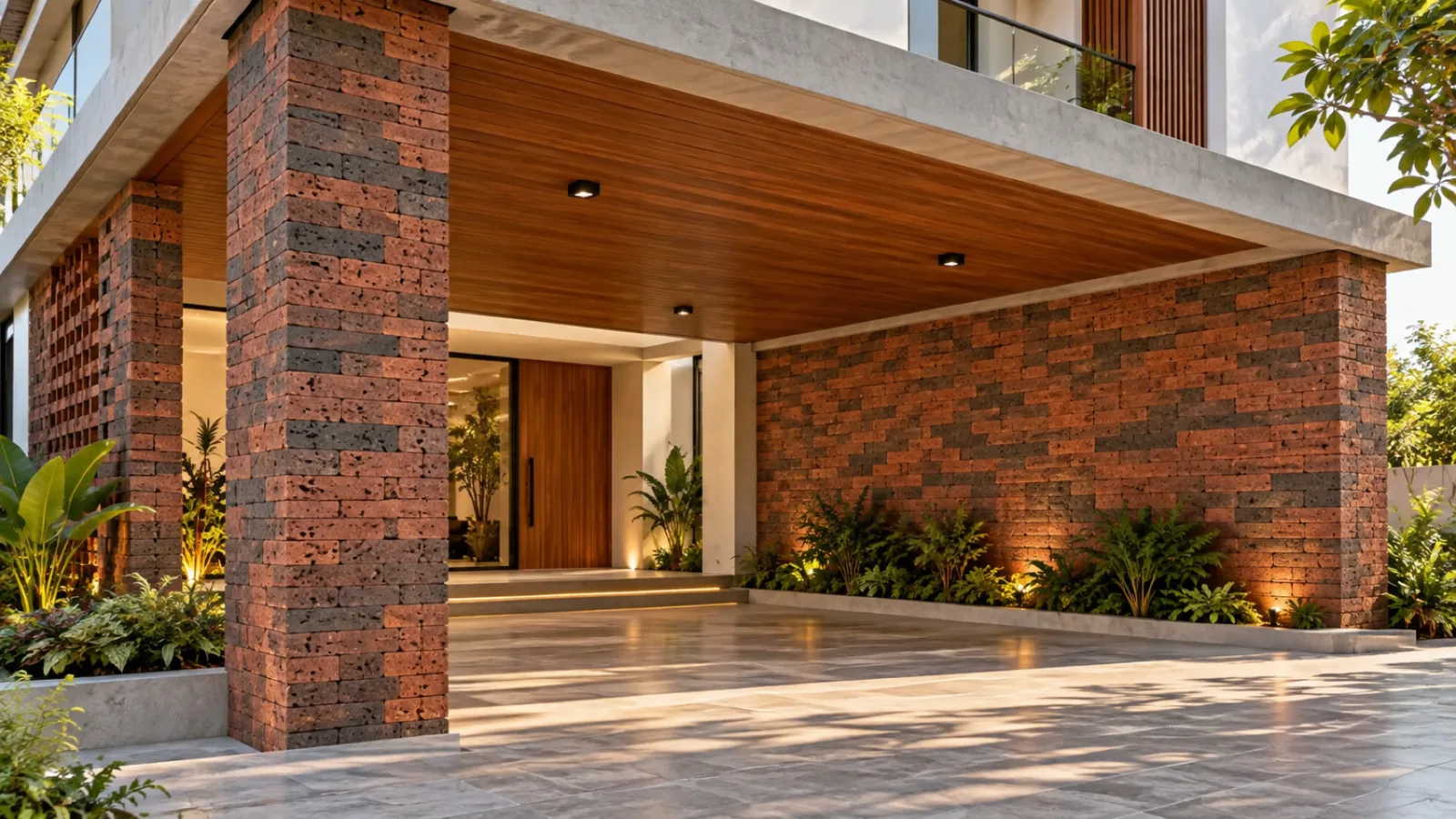 Wood wall cladding
