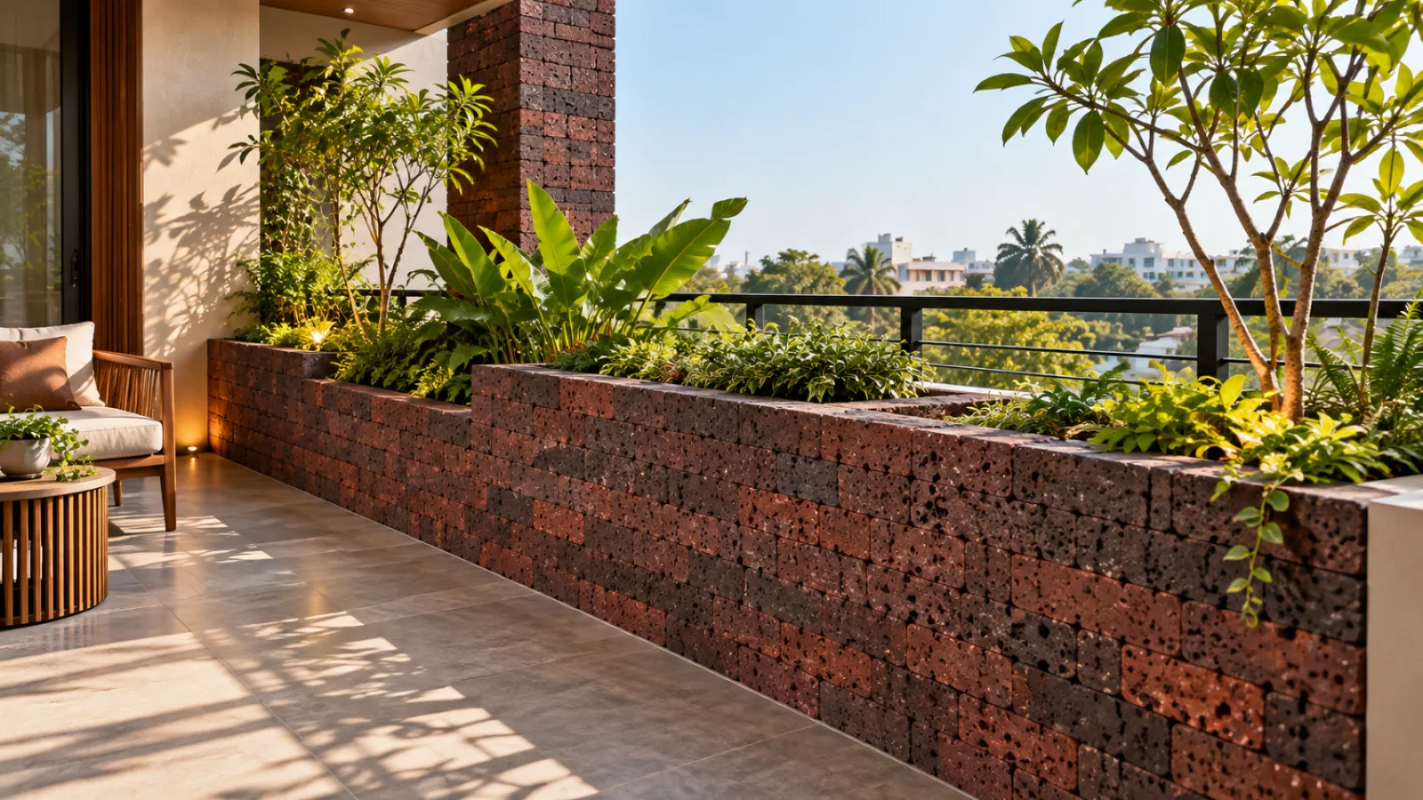 Wall cladding living room