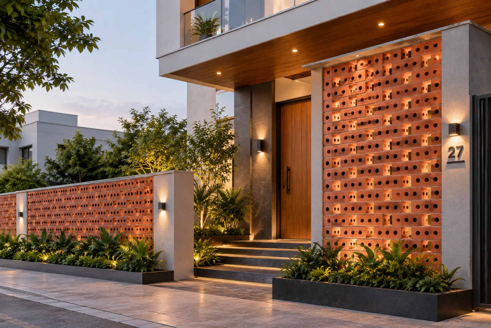 Wood wall cladding