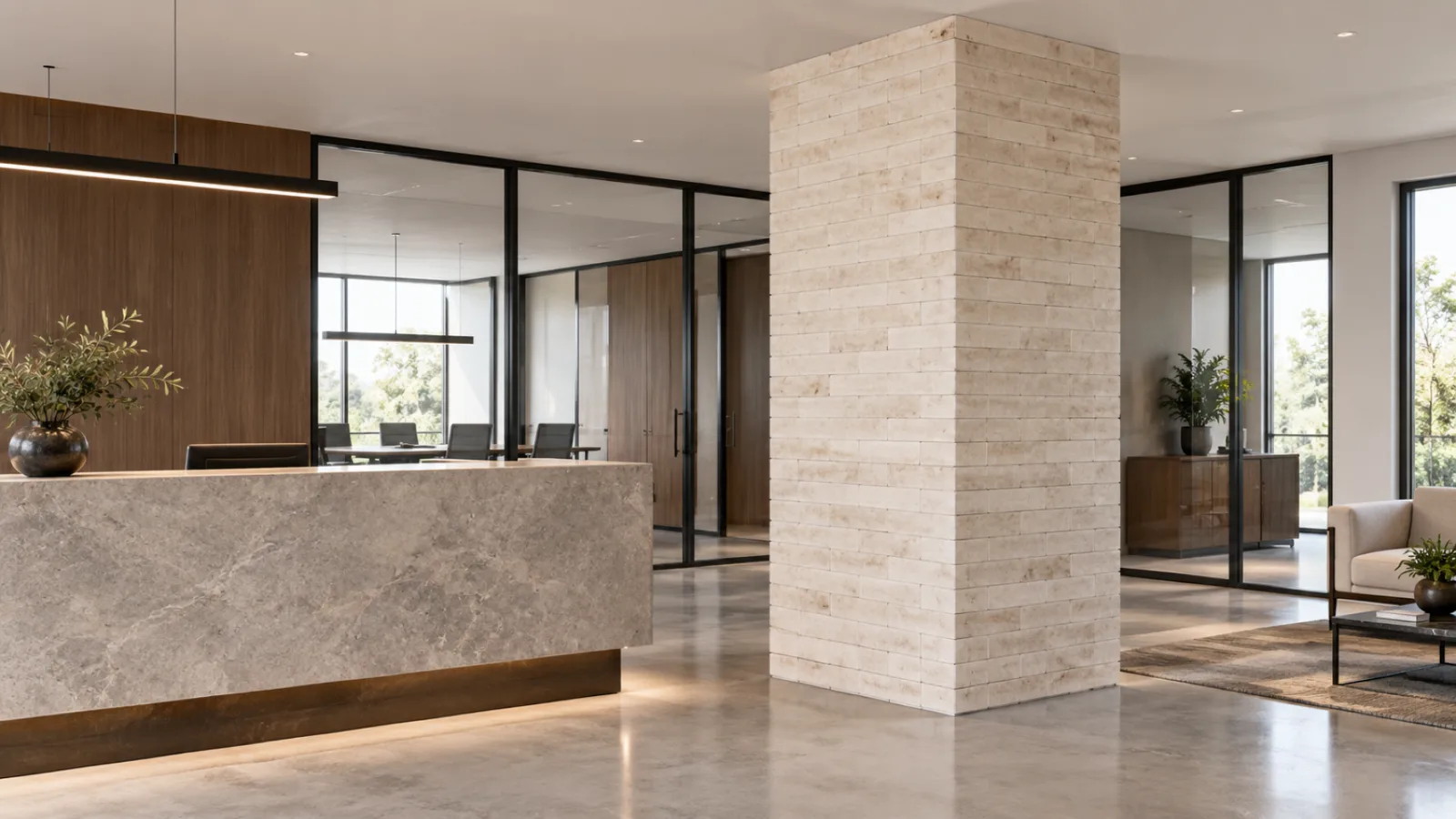 Wall cladding living room