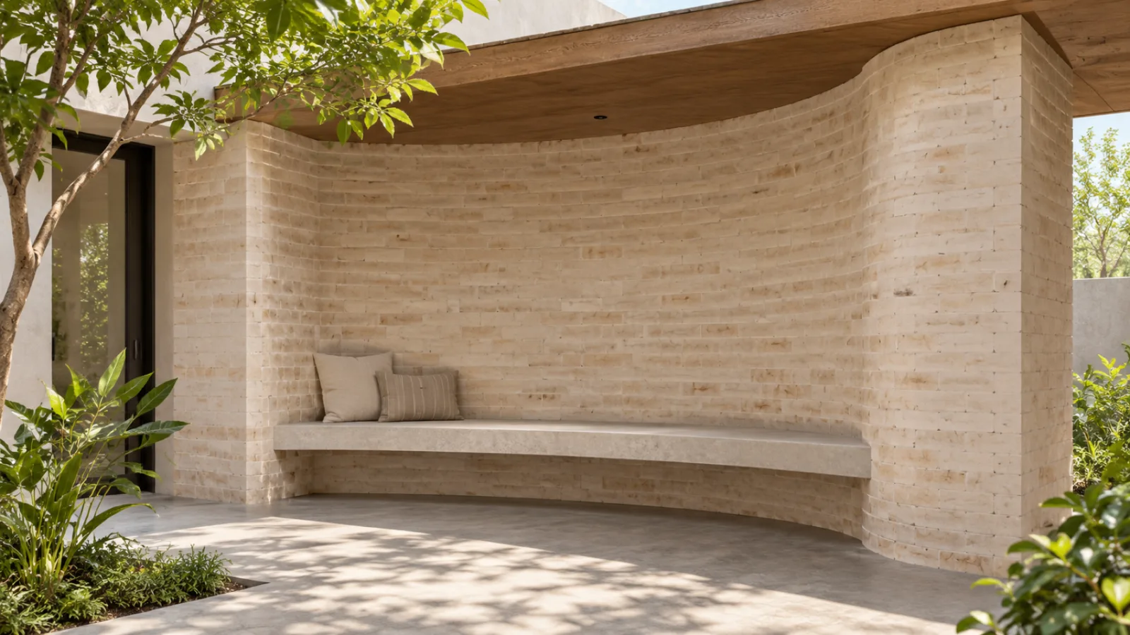 Wood wall cladding