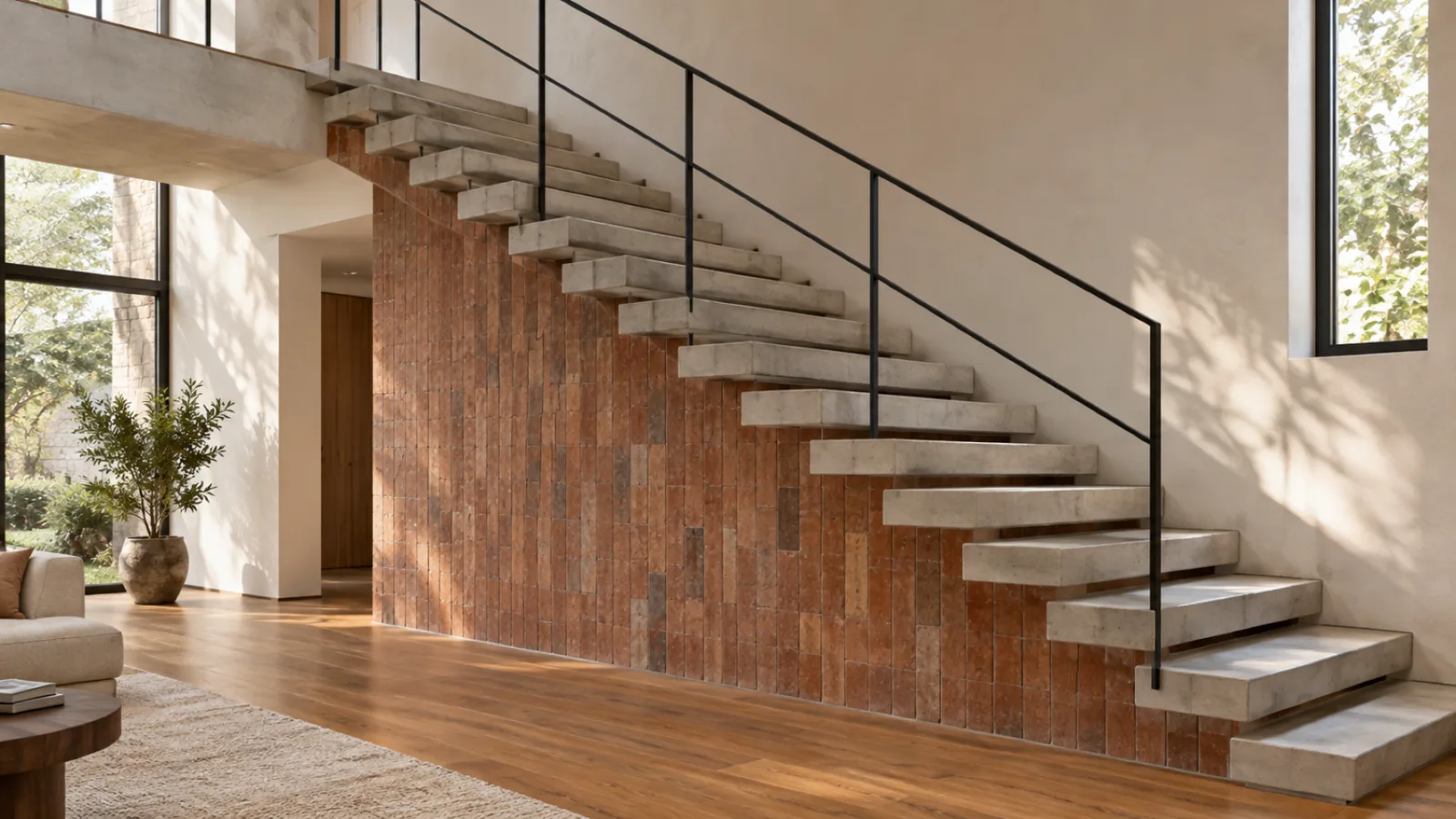 Wall cladding living room