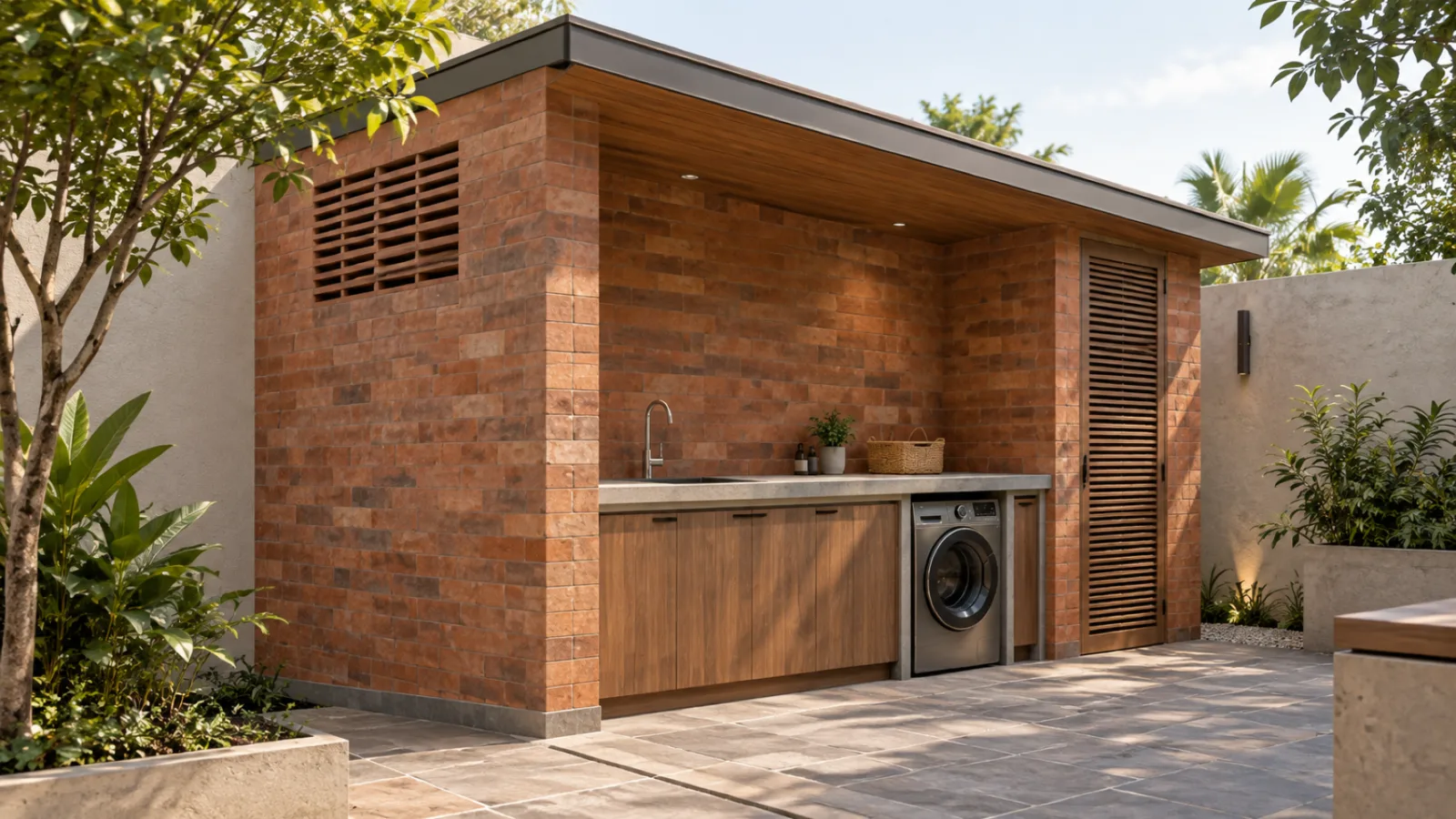 Wood wall cladding