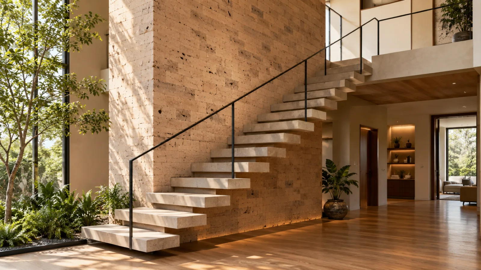 Wall cladding living room