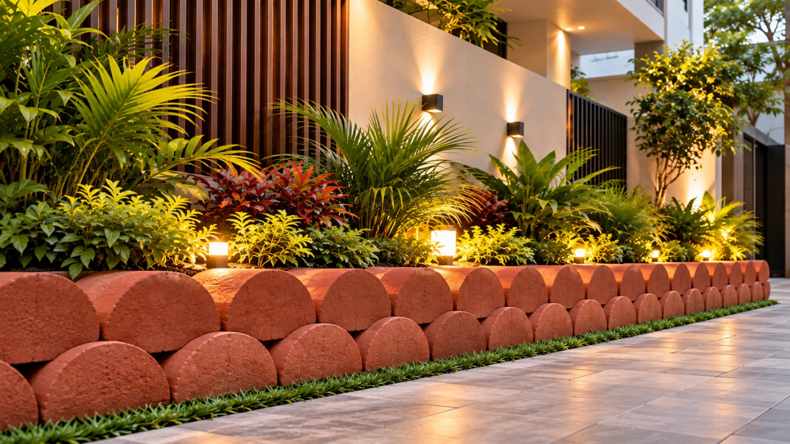 Wall cladding living room