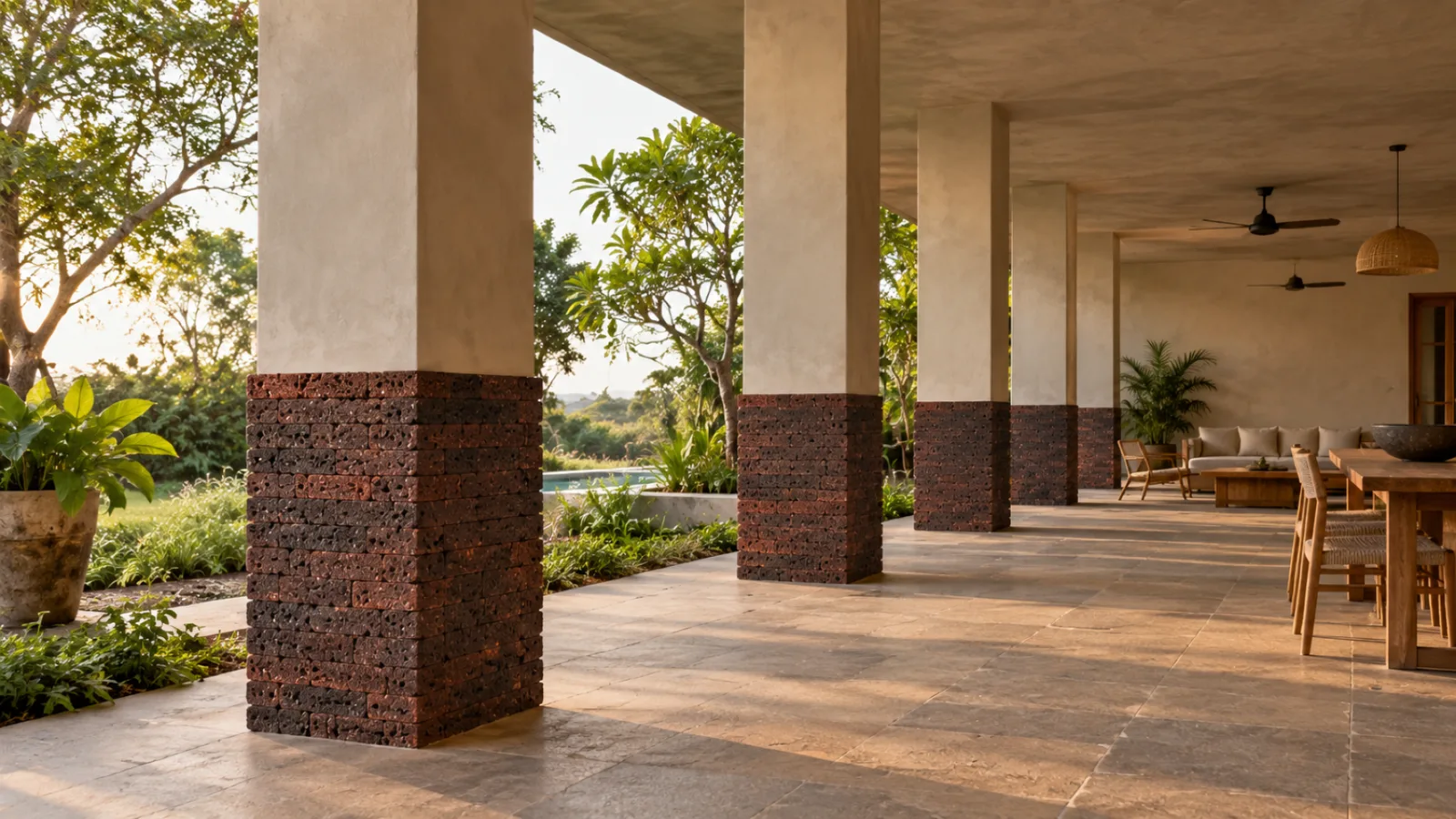 Wall cladding living room