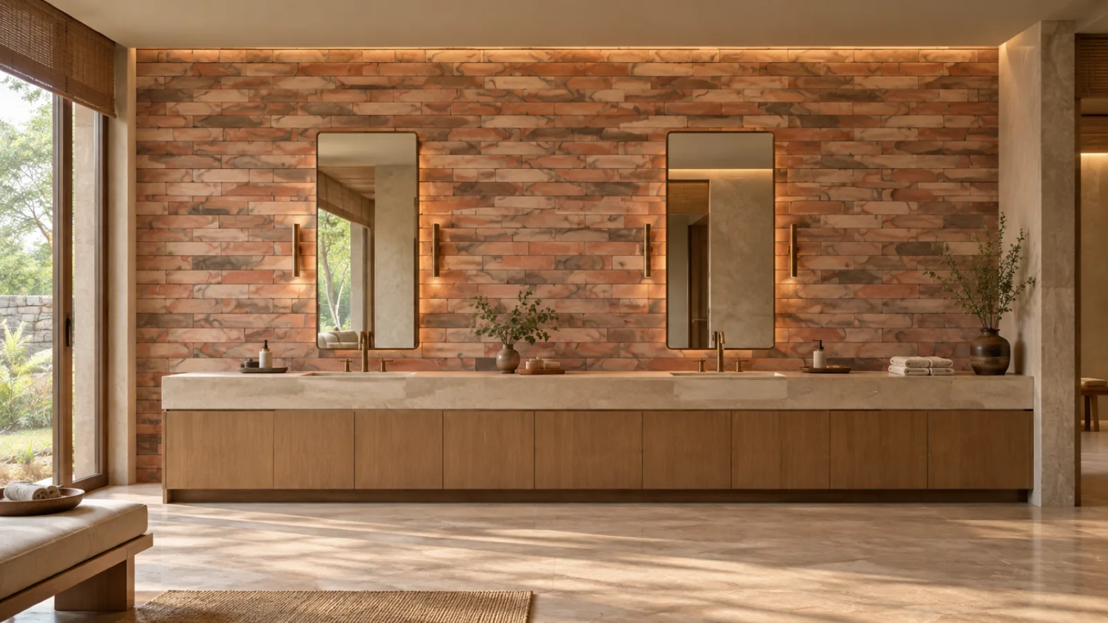 Wall cladding living room