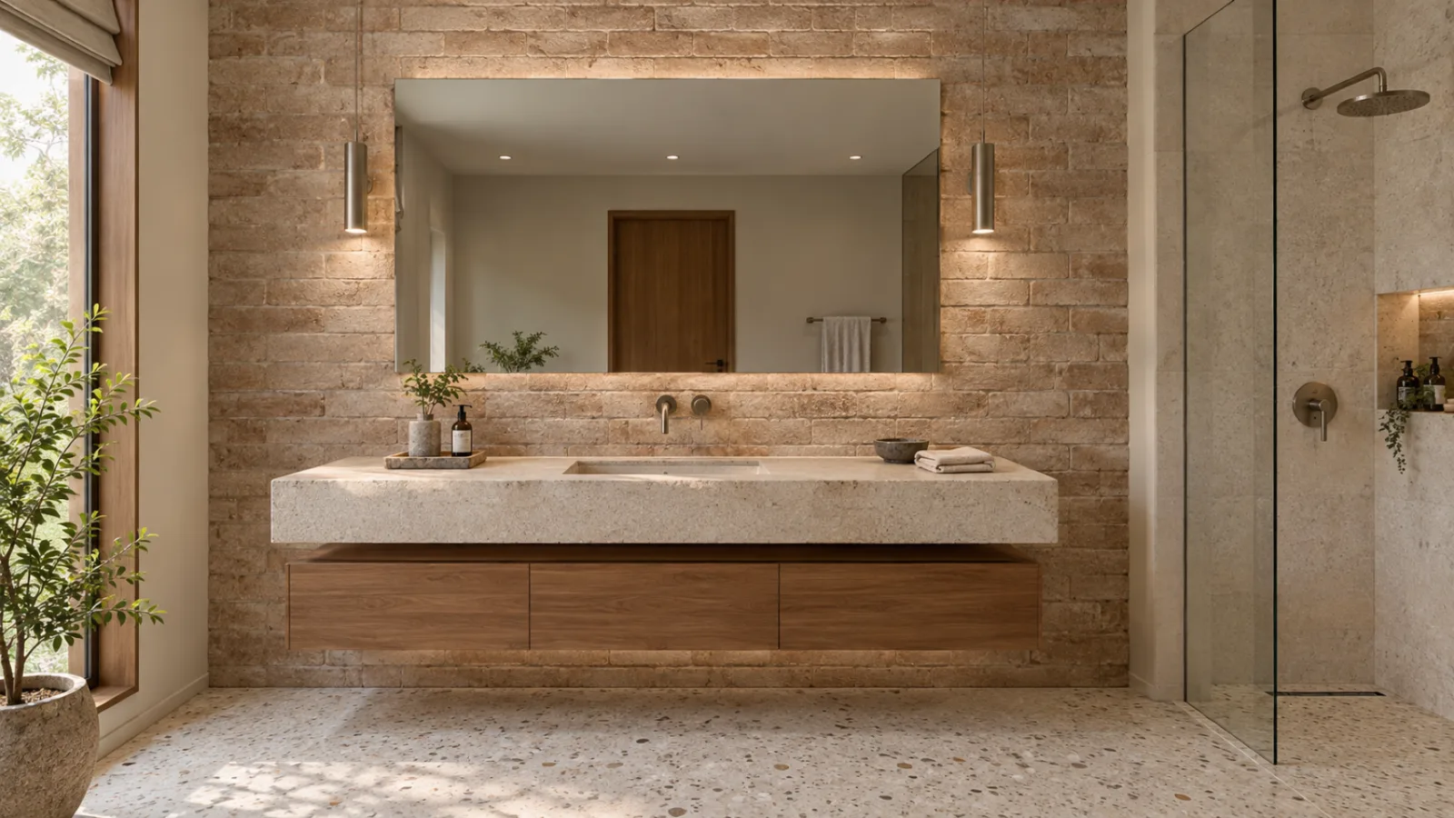 Wall cladding living room