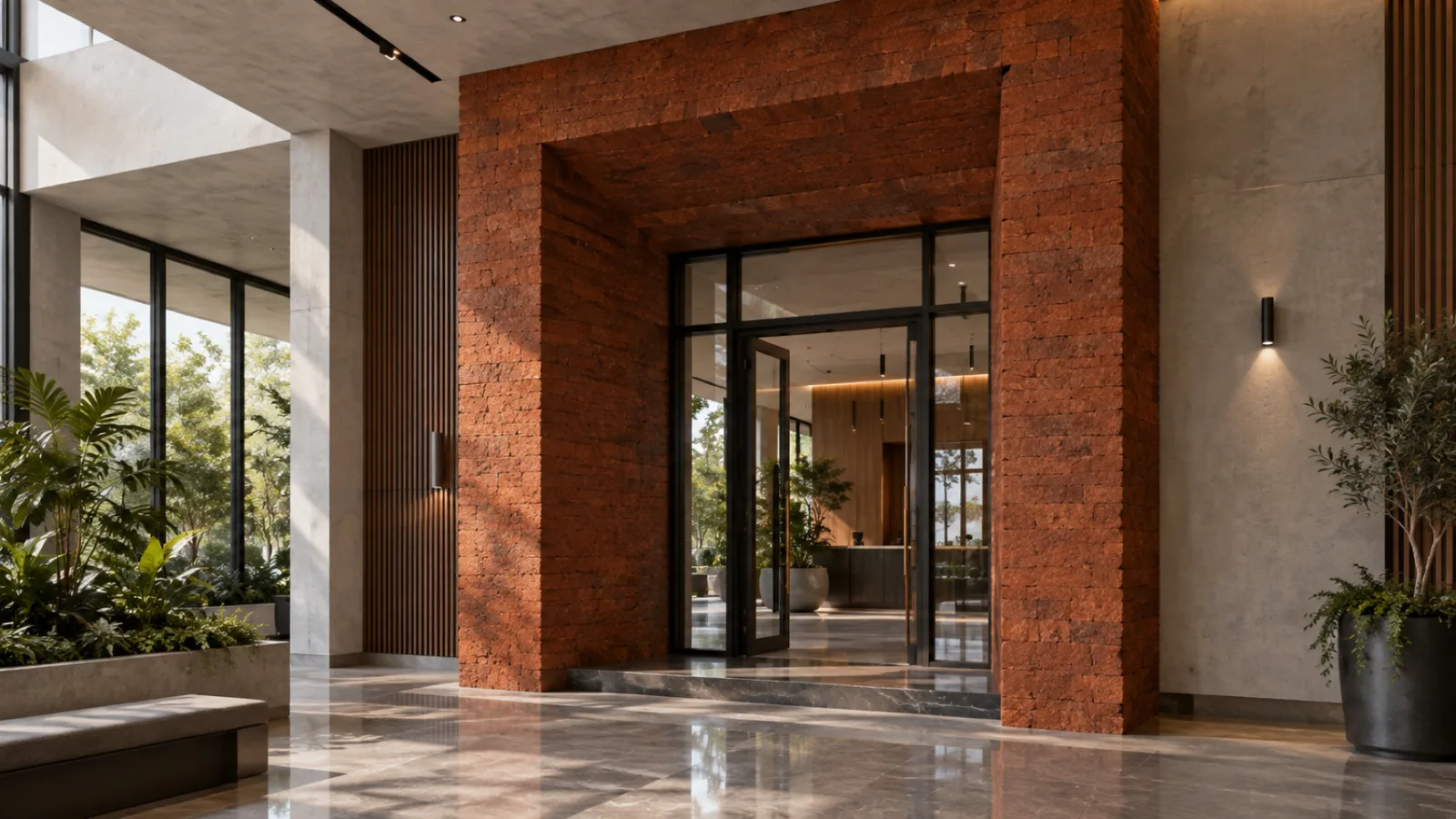 Wall cladding living room