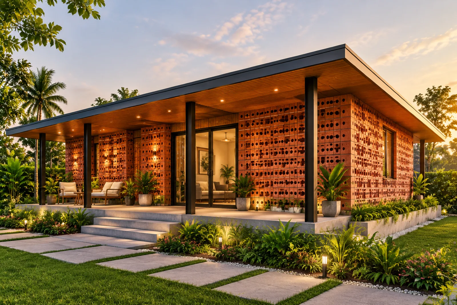 Wood wall cladding