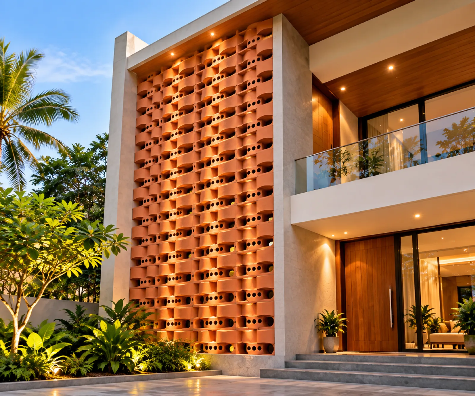 Wall cladding living room