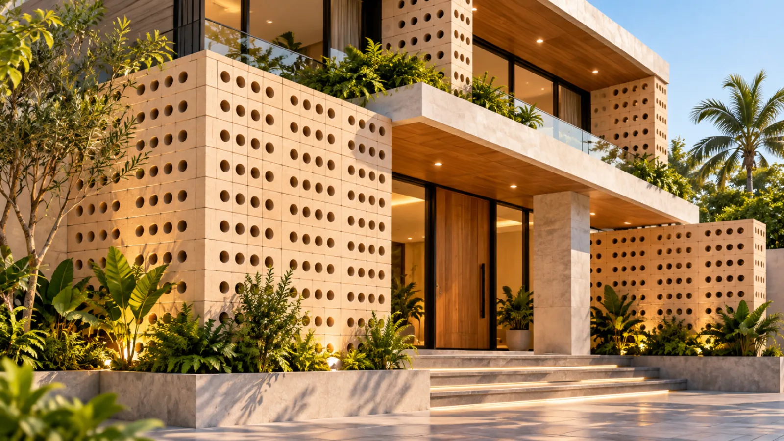 Wall cladding living room