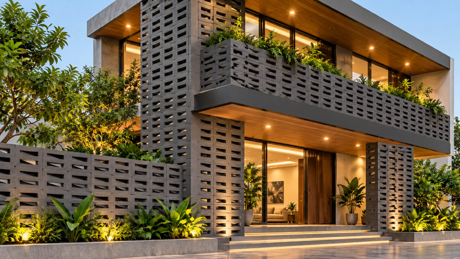 Wall cladding living room