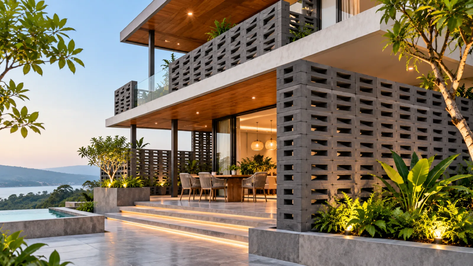 Wood wall cladding