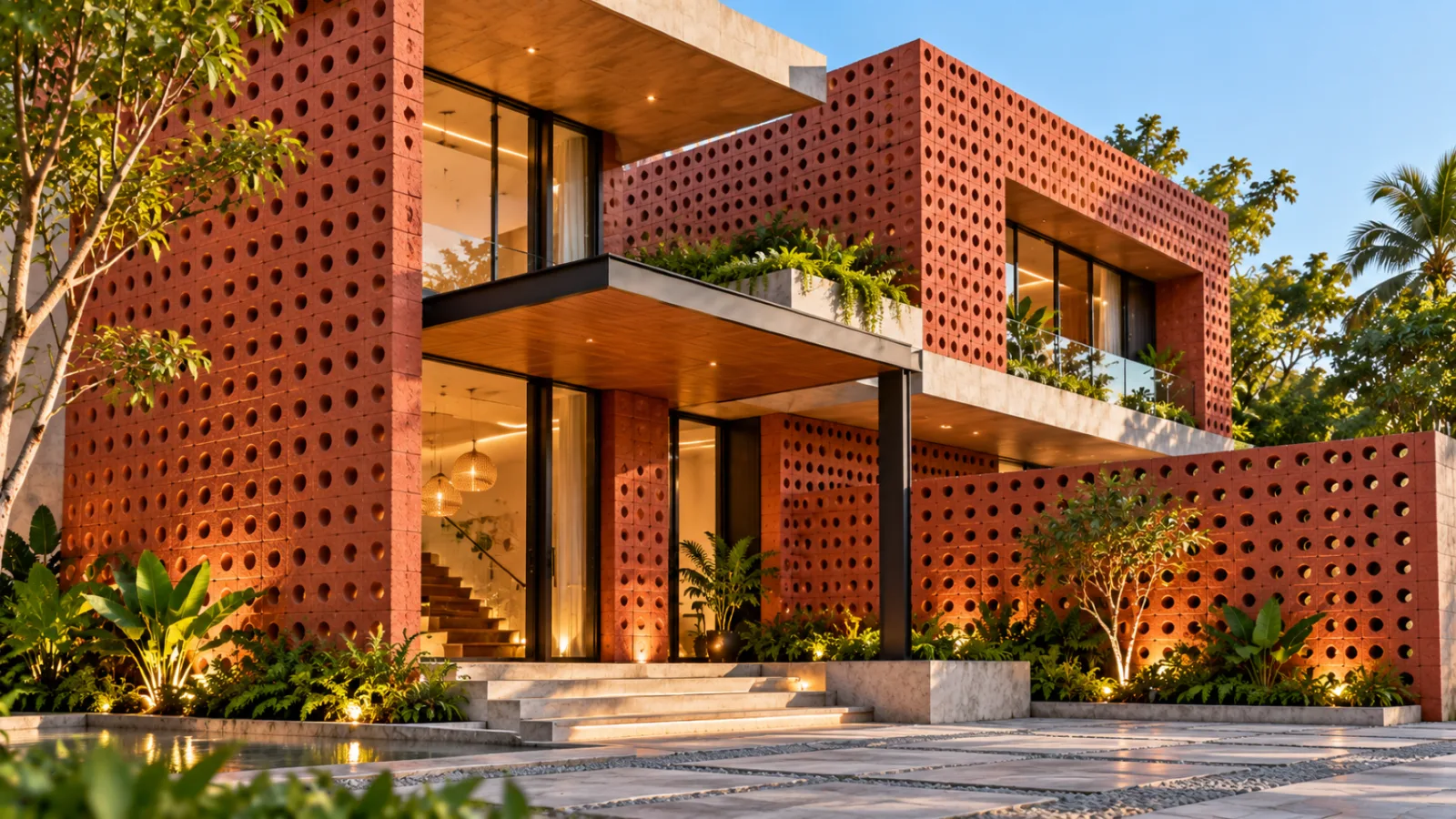 Wood wall cladding