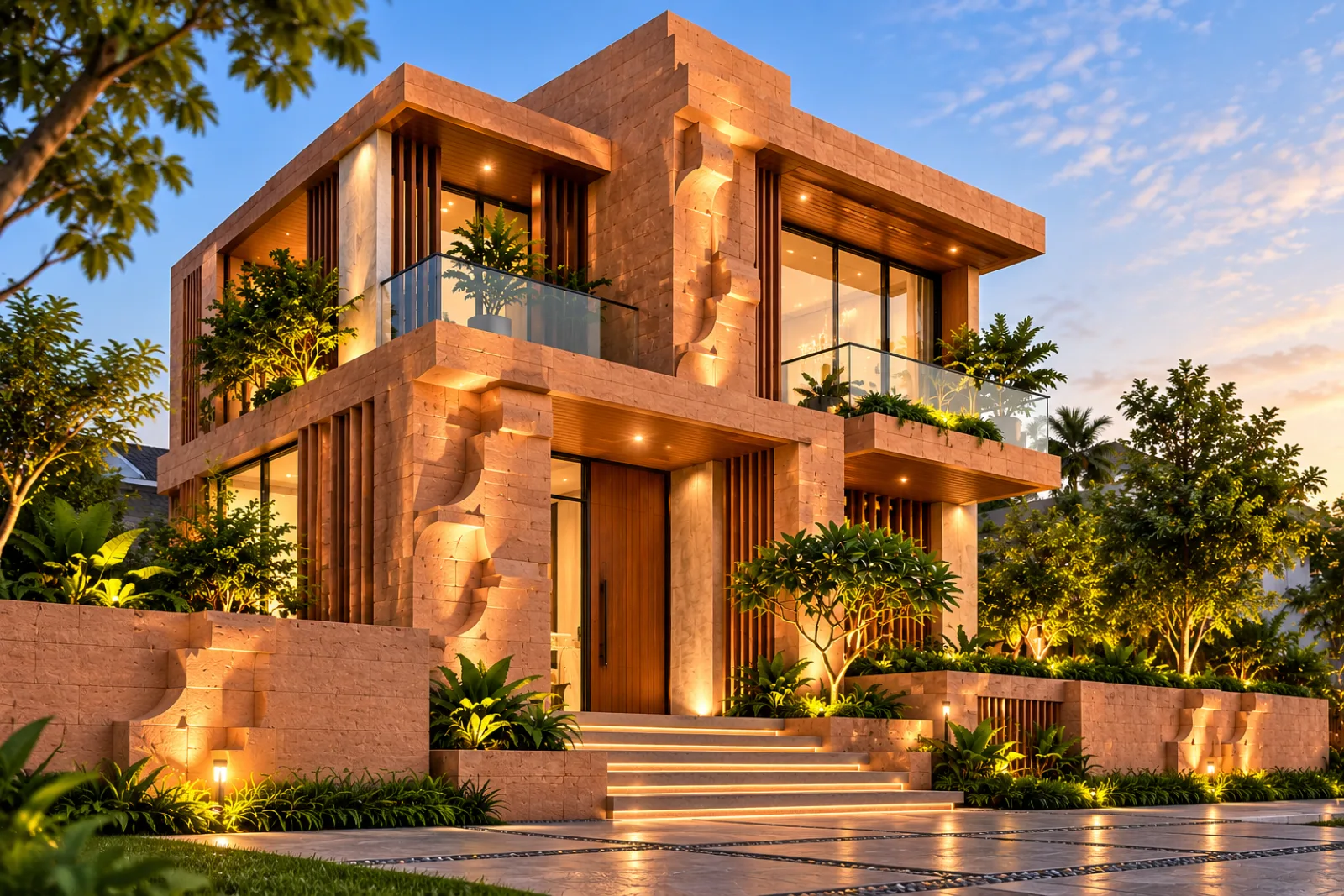 Wall cladding living room