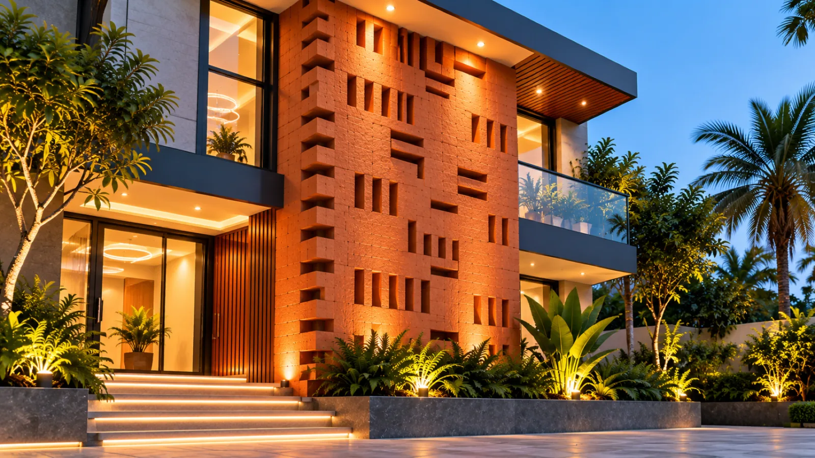 Wall cladding living room