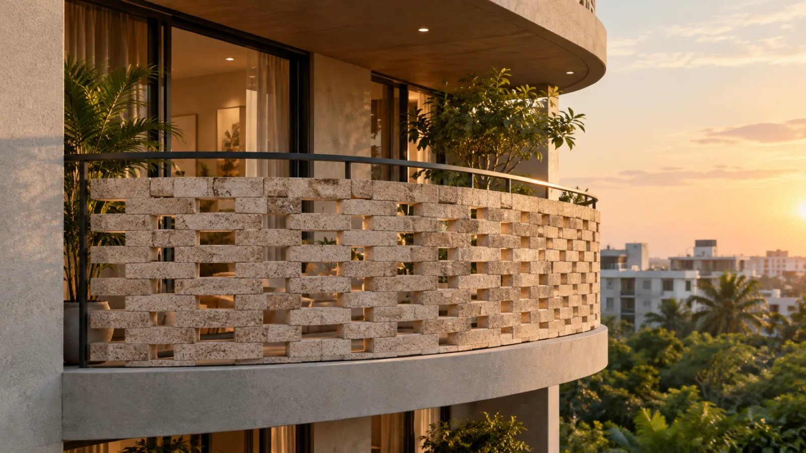 Wall cladding living room
