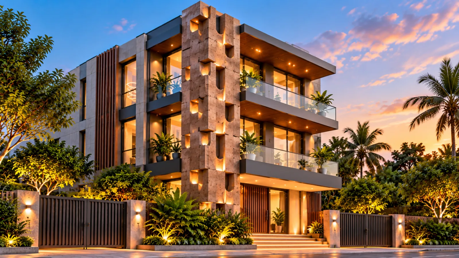 Wood wall cladding