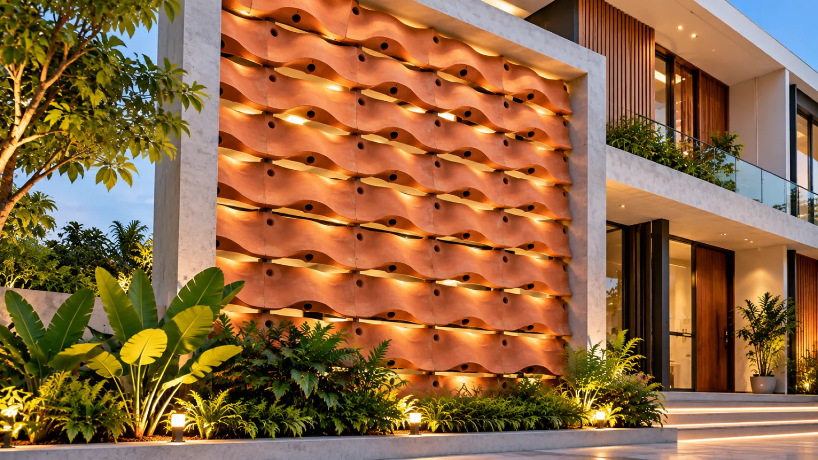 Wall cladding living room