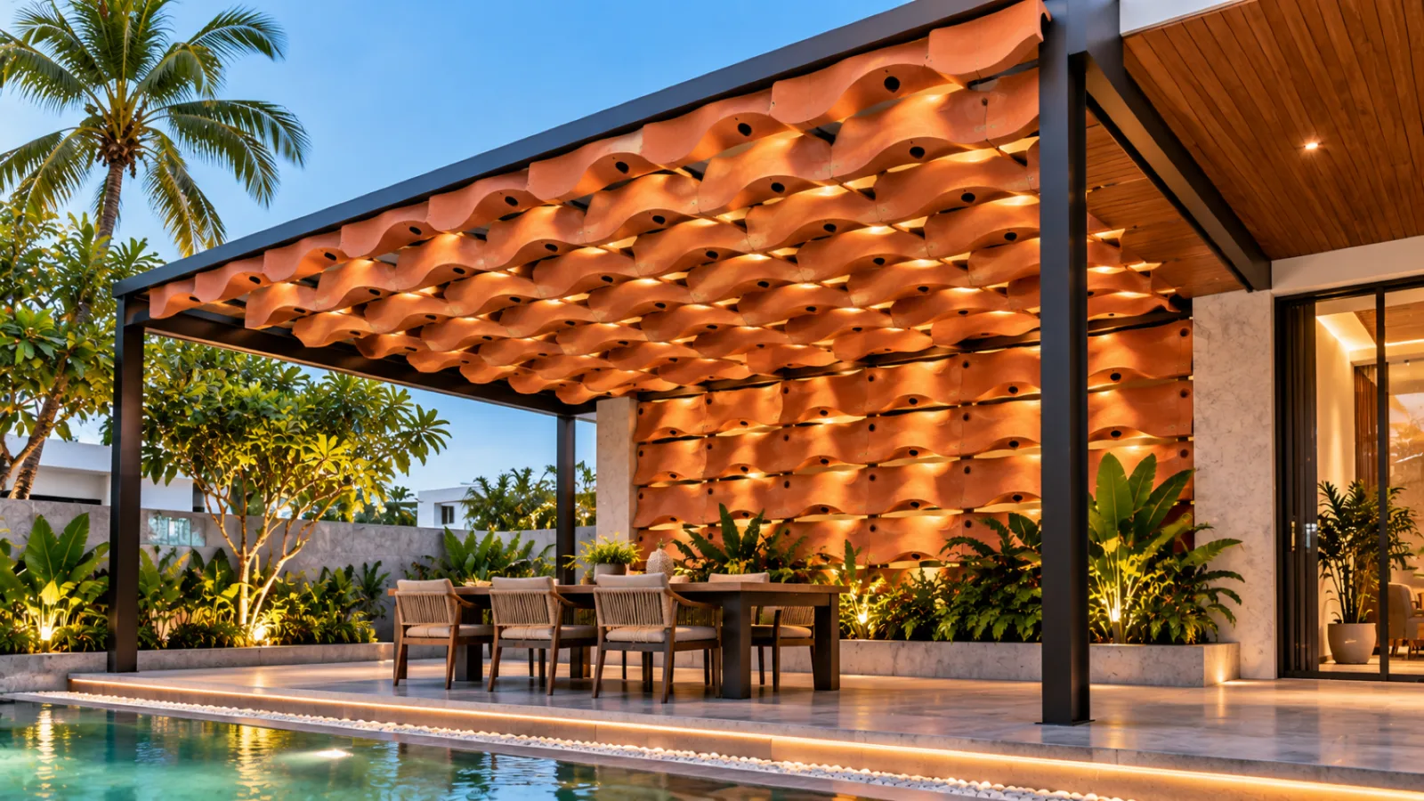 Wood wall cladding