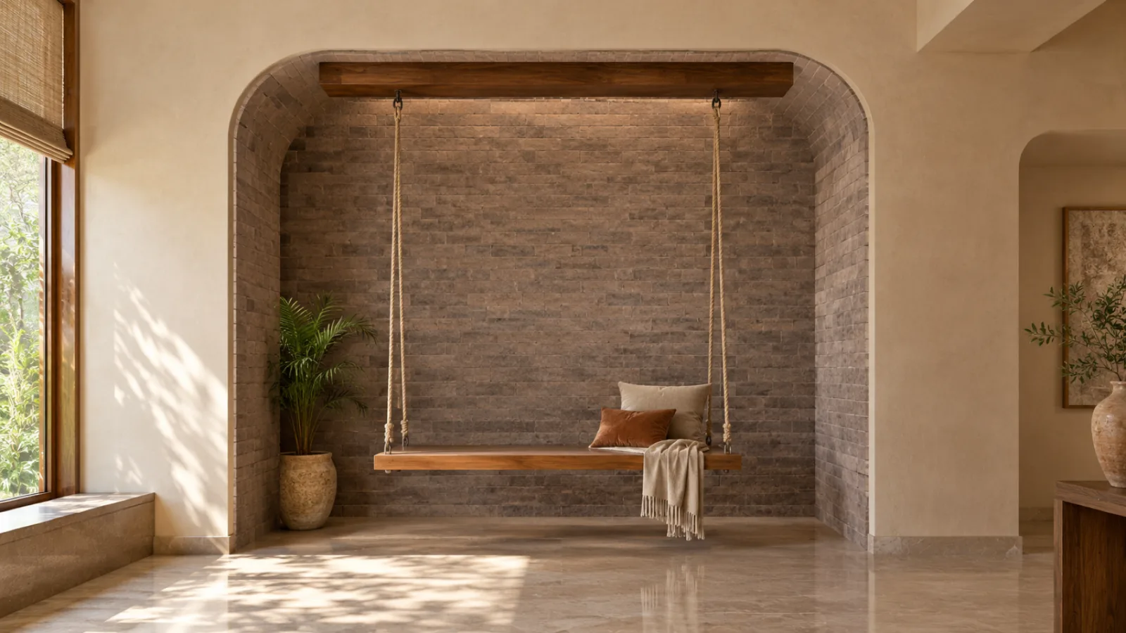 Wall cladding living room