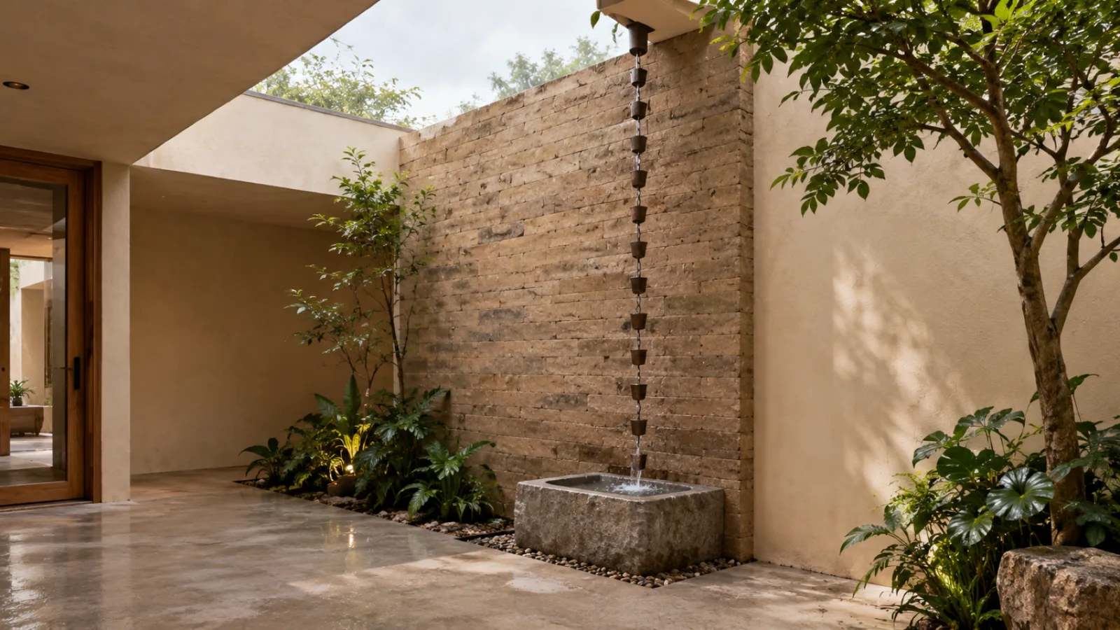 Wall cladding living room