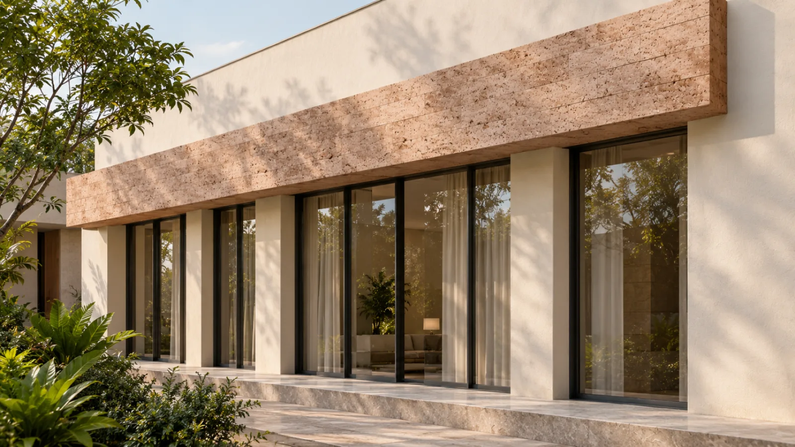 Wall cladding living room