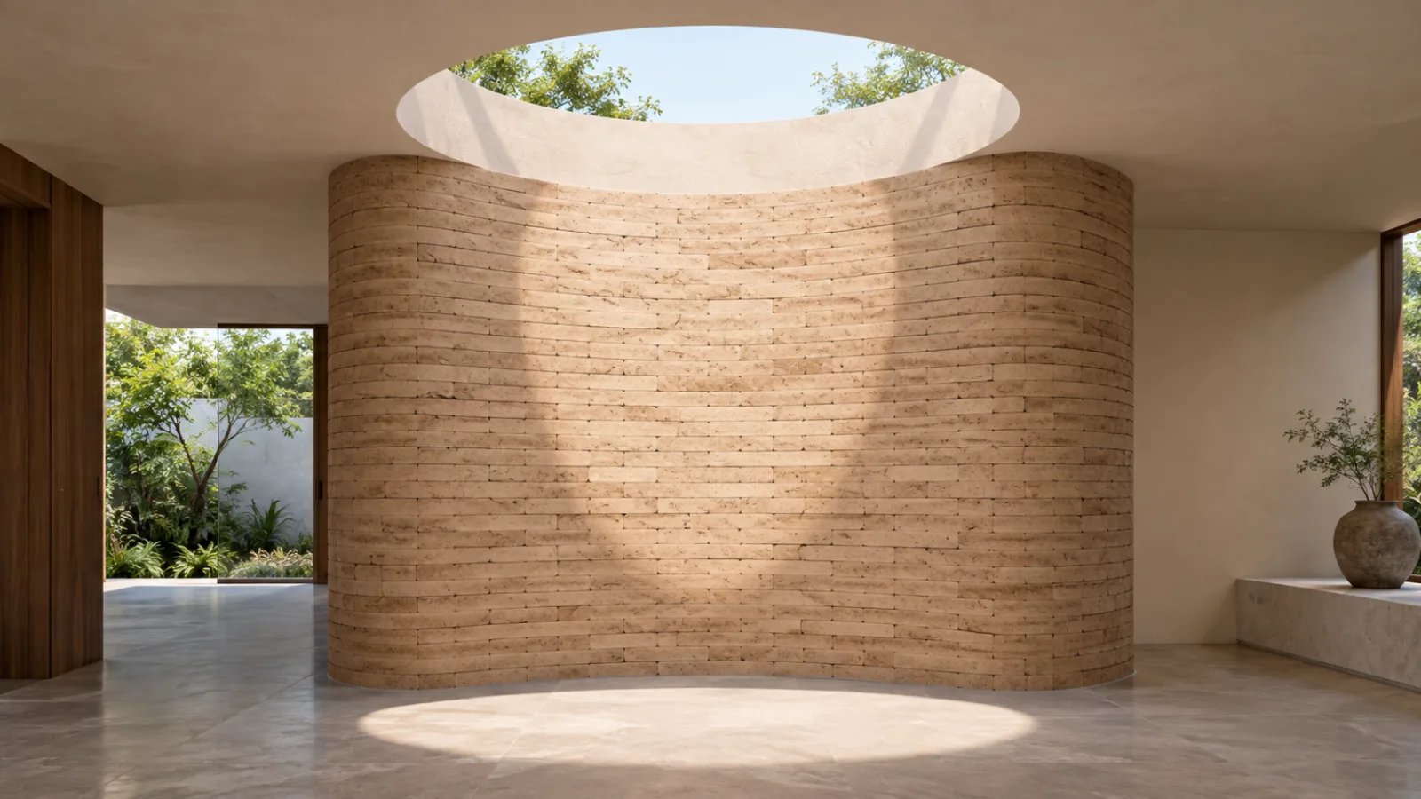 Wood wall cladding
