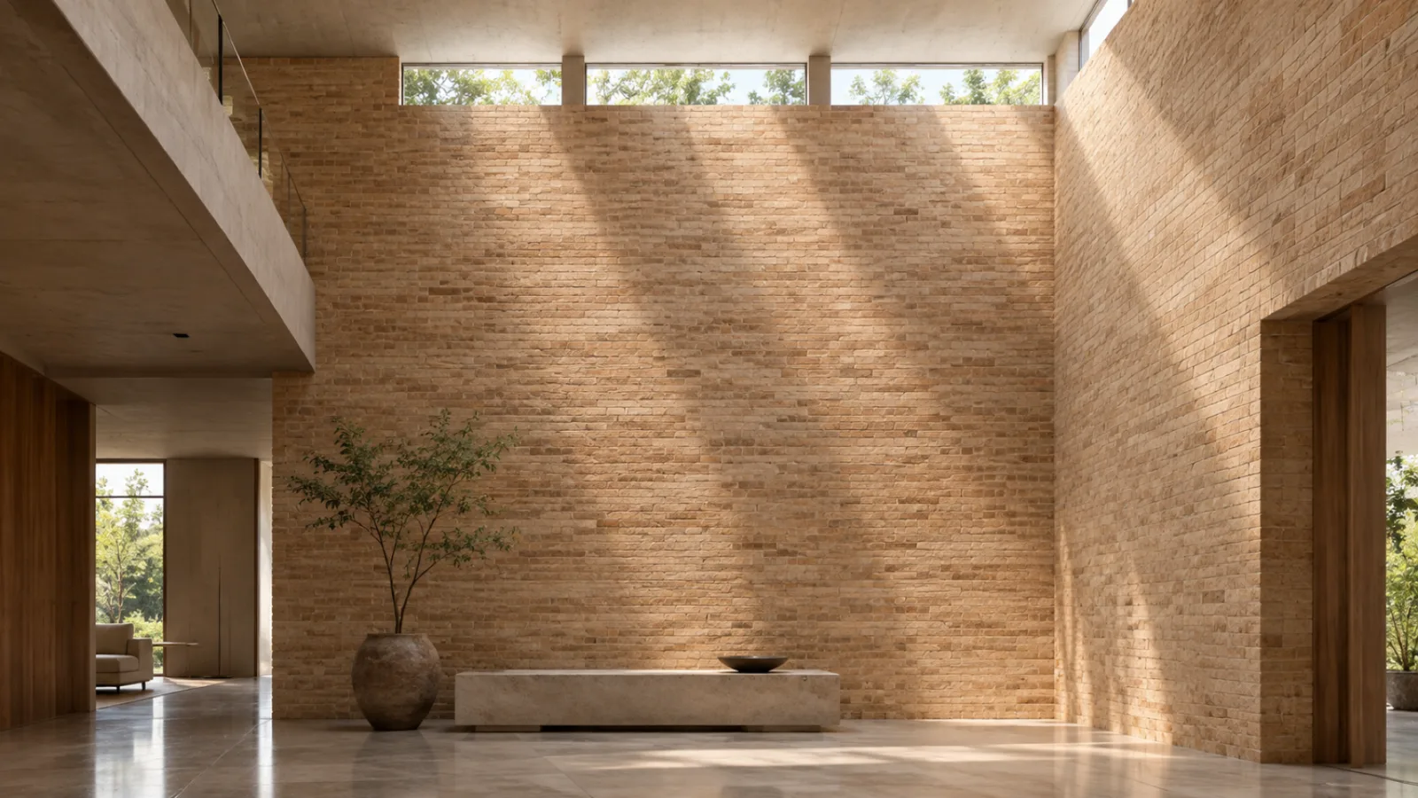 Wall cladding living room