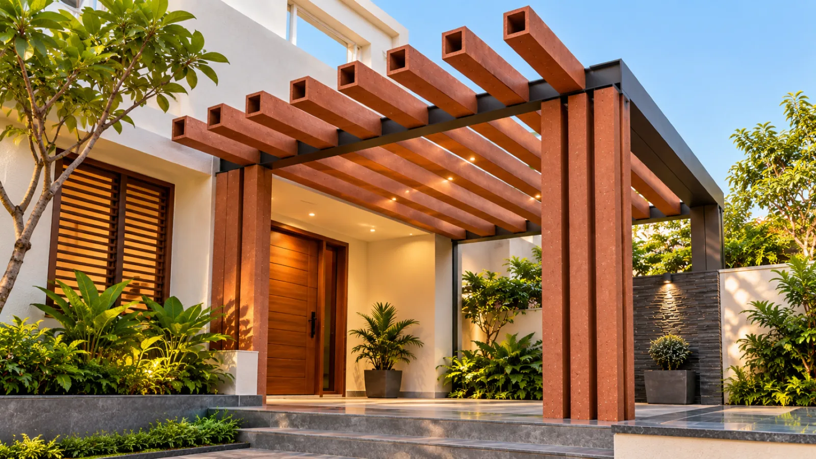 Wall cladding living room