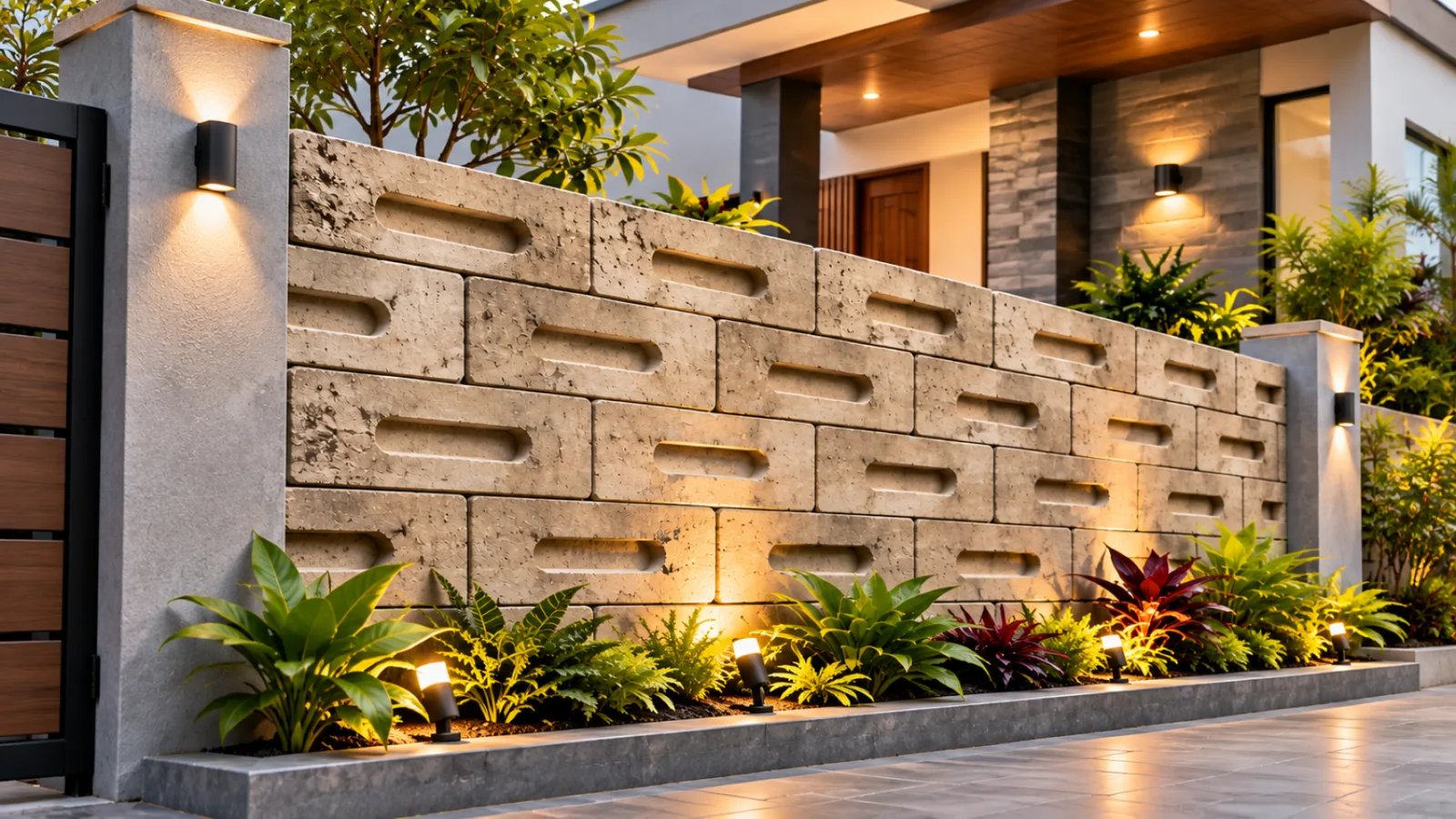 Wall cladding living room