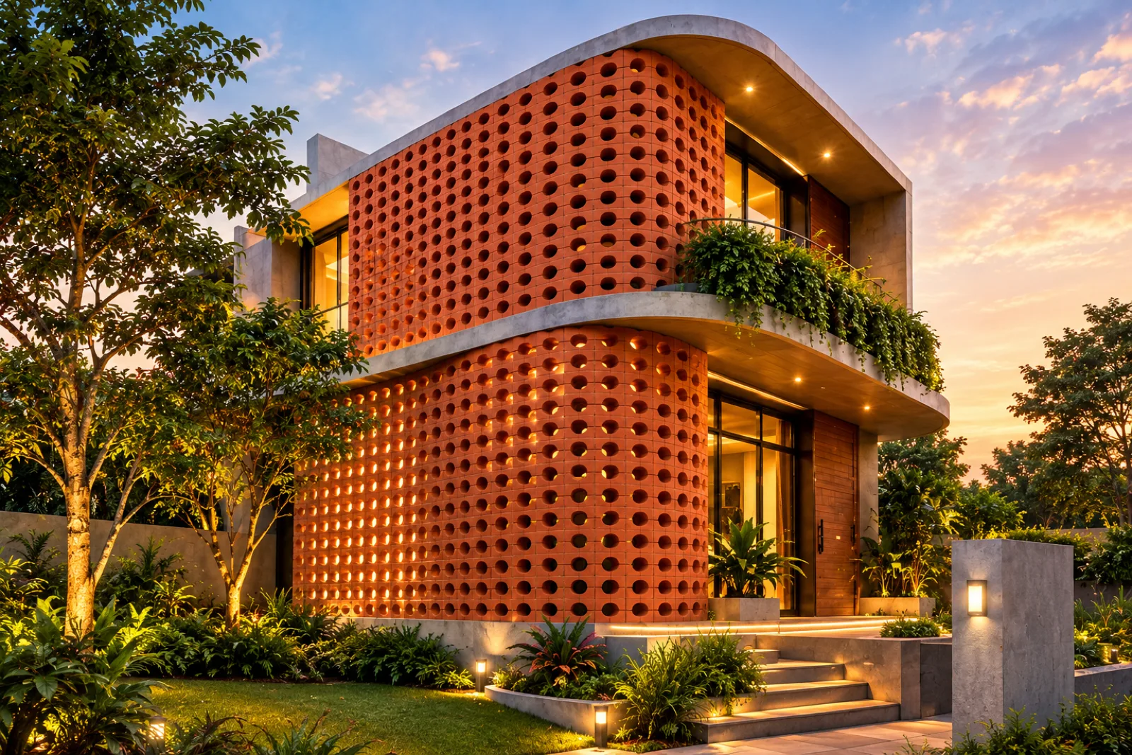 Wood wall cladding